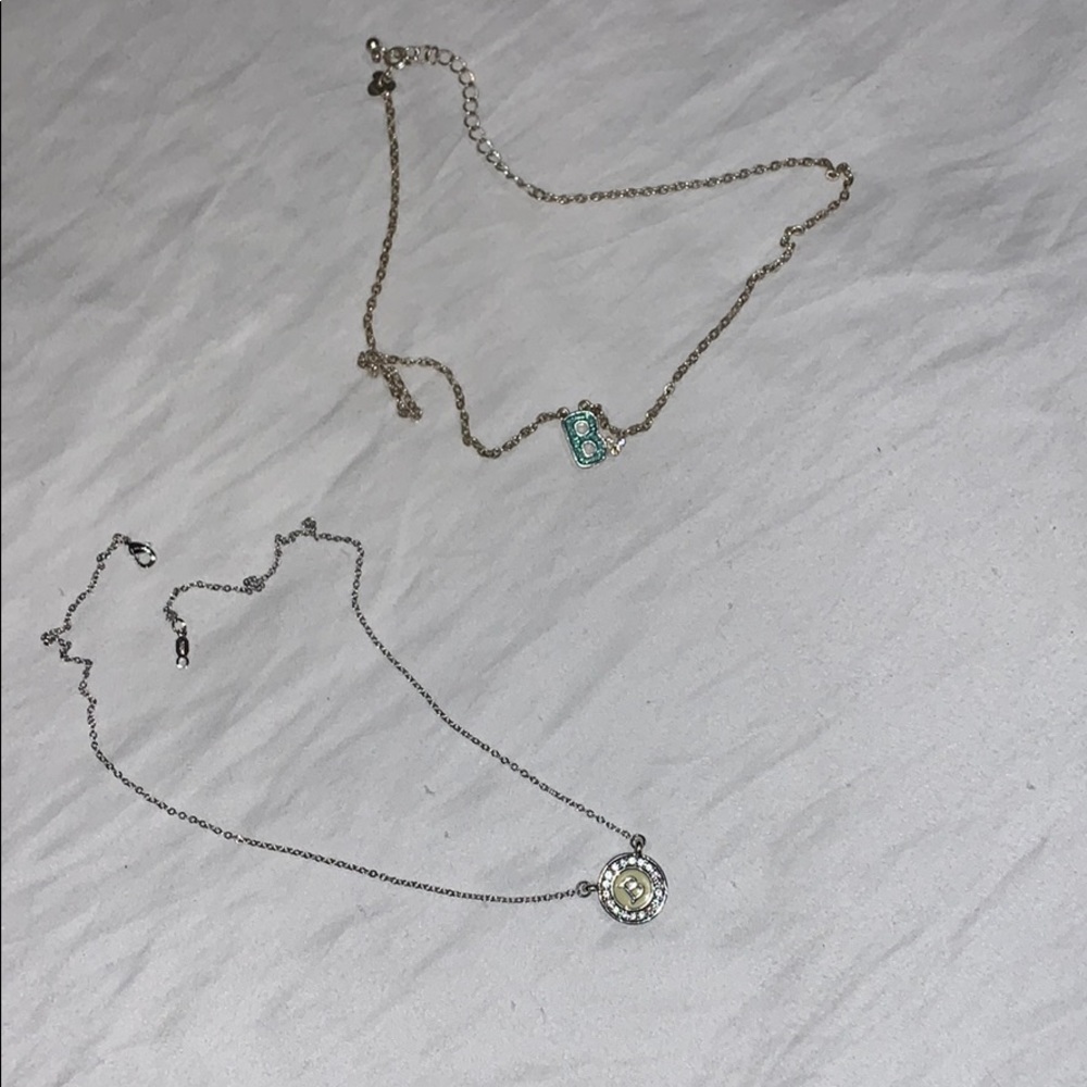 Two letter B necklaces